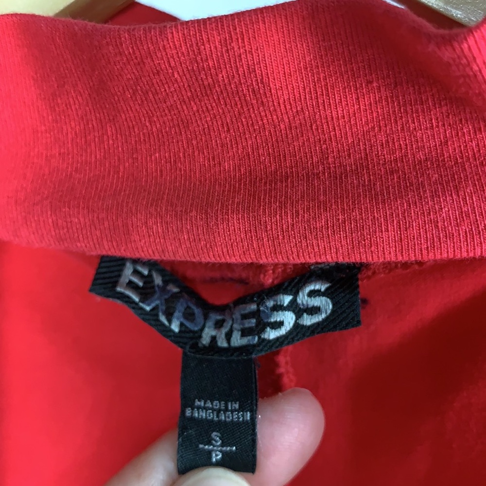 Express Red Body Con Cut out Dress - 298 - Picture 4 of 9